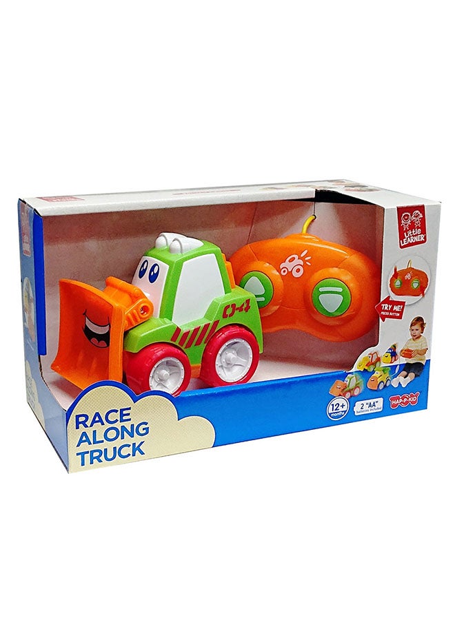 Happy Kids شاحنة المتعلمين الصغار - مركبة تحكم عن بعد مع أسلاك قابلة للفصل، جهاز تحكم سميك ليدين صغيرتين، 4 أنماط متنوعة، 12 شهرًا وما فوق - Image 2