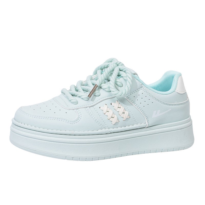 Pull-Back Design Thick-Soled Sneakers, Simple and Versatile, High-End Casual Shoes for Men and Women, Color-Blocked Breathable Couple Shoes - Image 1