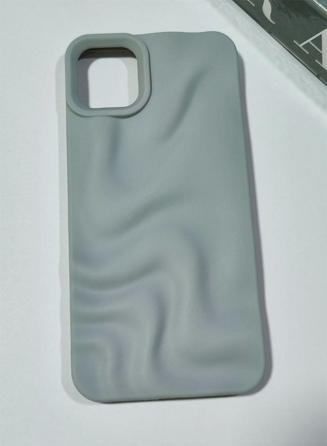 Premium Matte Case Compatible with iPhone 11 Pro Max, Featuring a 3D Wave Design, Durable Material for Shock and Scratch Protection, a Comfortable Feel, and a Stylish Look - Blue - Image 2
