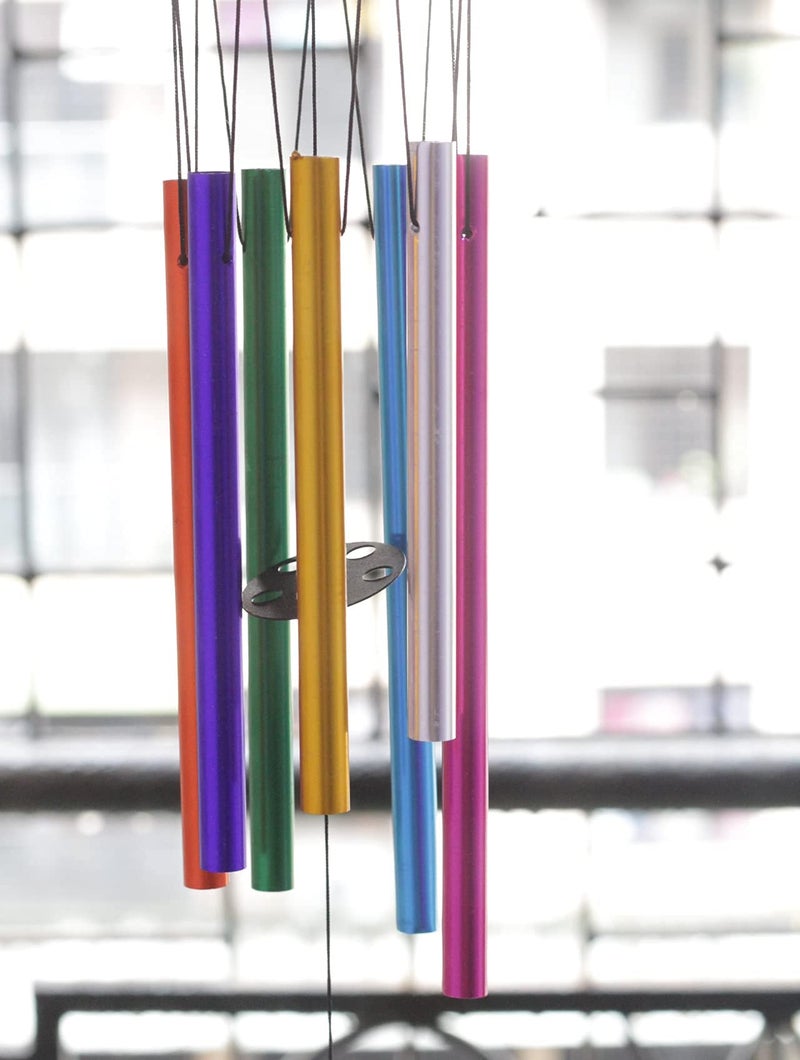 Lilone Brass 7 Color Pipes Wind Chimes For Home Decor (Made In India) | 24 Inch Long Jb799M - Image 3