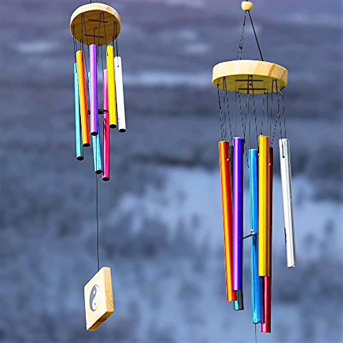 Lilone Brass 7 Color Pipes Wind Chimes For Home Decor (Made In India) | 24 Inch Long Jb799M - Image 1