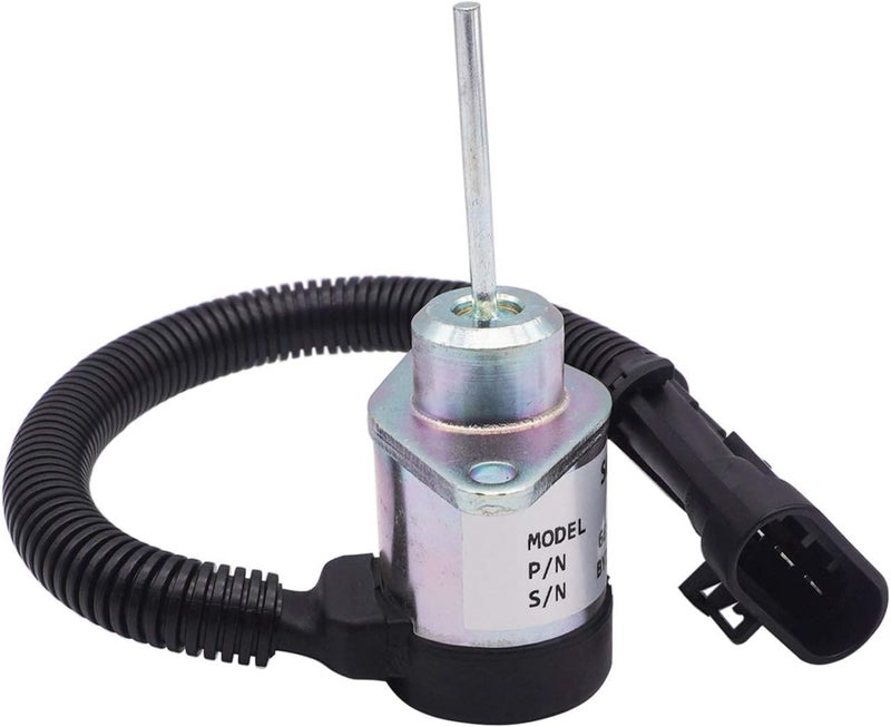 AIB2C Fuel Stop Solenoid for Bobcat S160 S185 S205 450 S510 T550 T590 T630 - Image 4