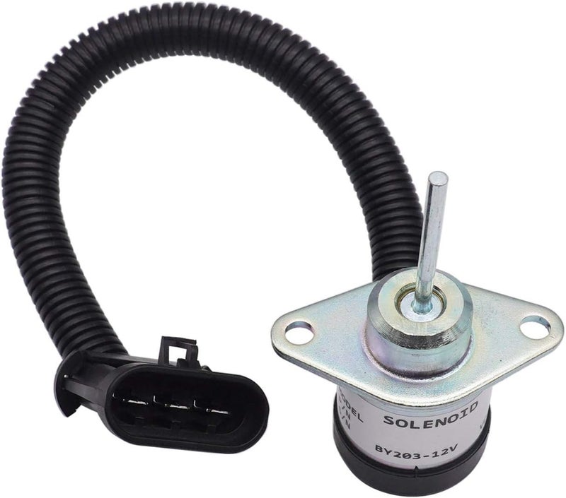 AIB2C Fuel Stop Solenoid for Bobcat S160 S185 S205 450 S510 T550 T590 T630 - Image 3