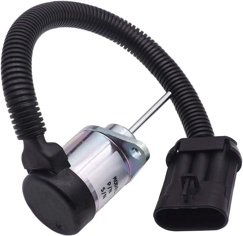 AIB2C Fuel Stop Solenoid for Bobcat S160 S185 S205 450 S510 T550 T590 T630 - Image 2