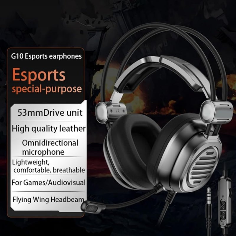 Esports Gaming Headset with Suspended Headband Omnidirectional 3.5mm Jack for Comfort - Image 4