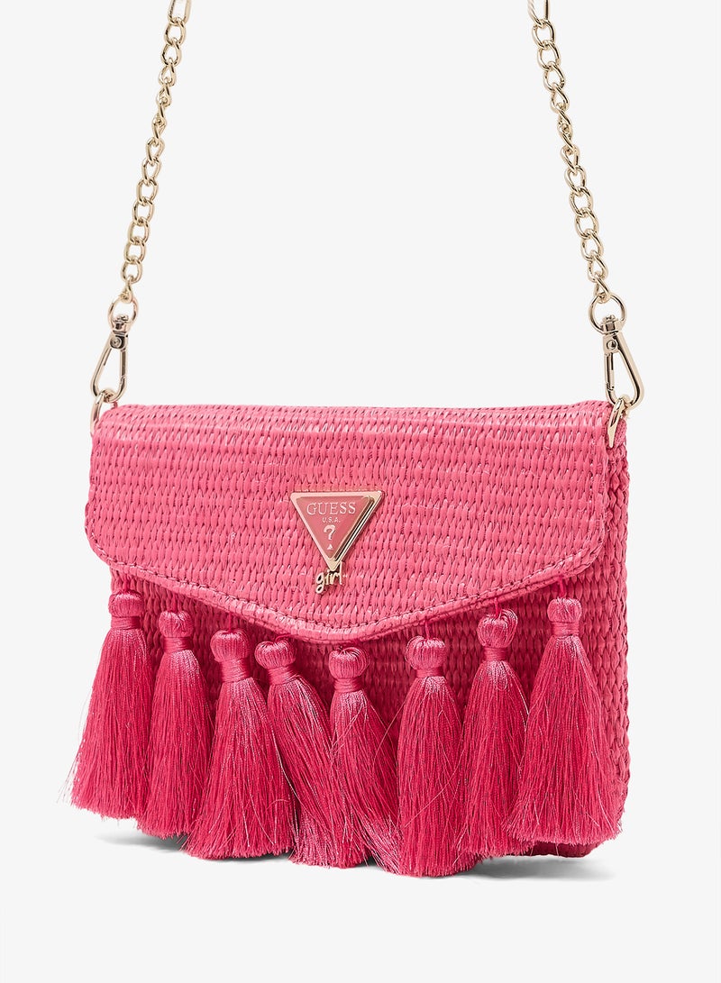 GUESS Infant Staw Crossbody Bag - Image 3