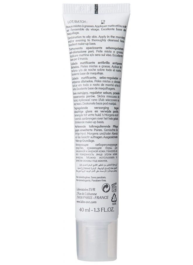 SVR - Sebiaclear Mat+Pores Sebium-regulating Anti-Enlarged-Pore Mattifying Care Cream 40 Ml by LABORATOIRES SVR, 1.35 Fl Oz (Pack of 1), (SVR0100028) - Image 1