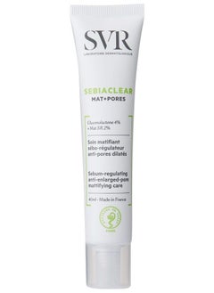 Sebiaclear Mat+Pores Sebium-regulating Anti-Enlarged-Pore Mattifying Care Cream 40 Ml by LABORATOIRES SVR, 1.35 Fl Oz (Pack of 1), (SVR0100028)