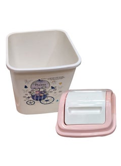 LACOT GENERAL TRADING LLC Set of 2 pcs Plastic Dust Bin With Swing Top For Home, Office, Factory -8 Ltr  - Image 3