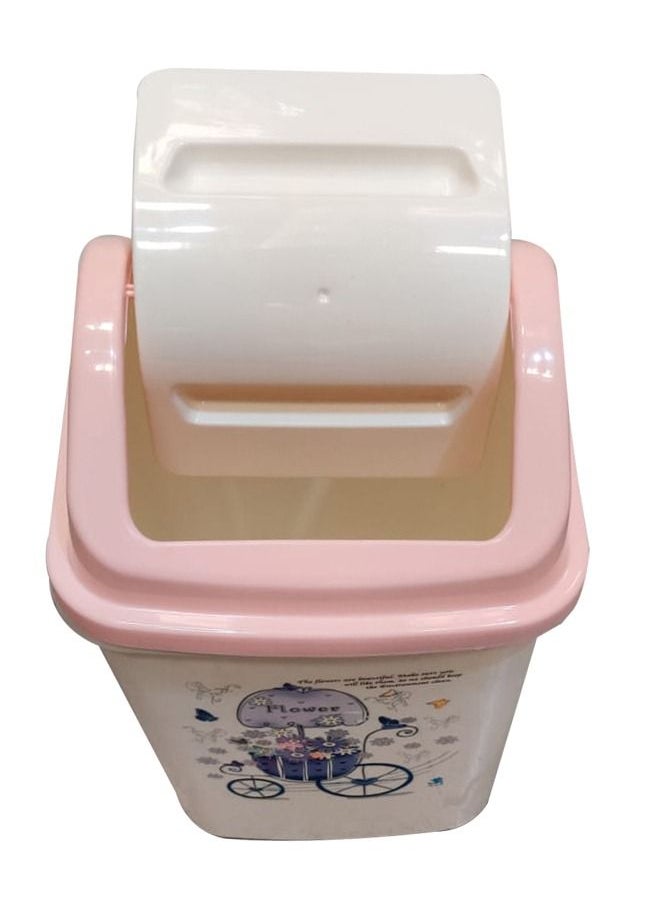 LACOT GENERAL TRADING LLC - Set of 2 pcs Plastic Dust Bin With Swing Top For Home, Office, Factory -8 Ltr - Image 1