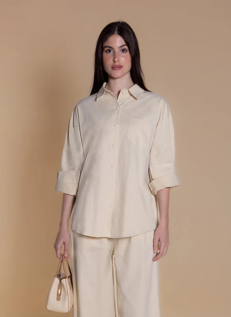 شايبس OVERSIZED POPLIN SHIRT SET