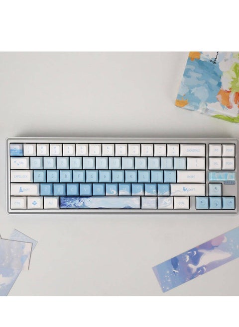Sword68 Wireless Mechanical Keyboard, Varmilo MX Daisy L Switch, Hot-Swappable, PBT Keycaps, Fully CNC Metal Case, Tri-Mode Connectivity, US QWERTY Layout, Ariel