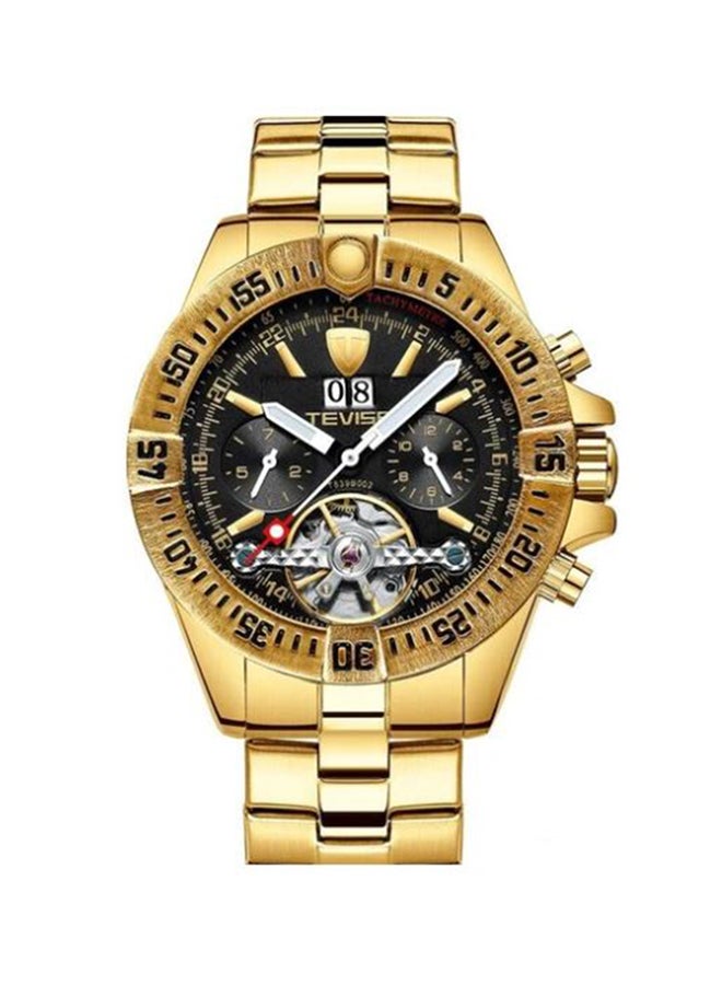 Tevise Men's Chronograph Round Watch With Stainless Steel Strap T839/BG
