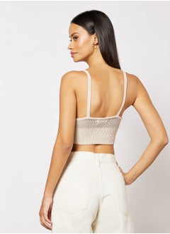 CALVIN KLEIN Open Knit Cami Top  - Image 2
