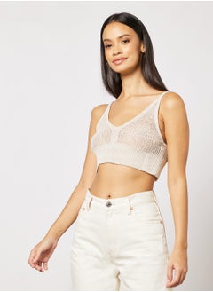 CALVIN KLEIN Open Knit Cami Top  - Image 1