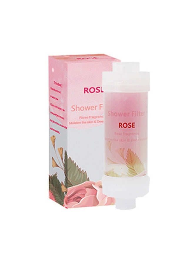 Gel Shower Filter, Anti-Hair Loss, Prevents Dry Skin, Removes Chlorine, Removes Rust, Relaxing Aromatherapy, Non-Toxic (Rose Scent), 155g  - Image 1