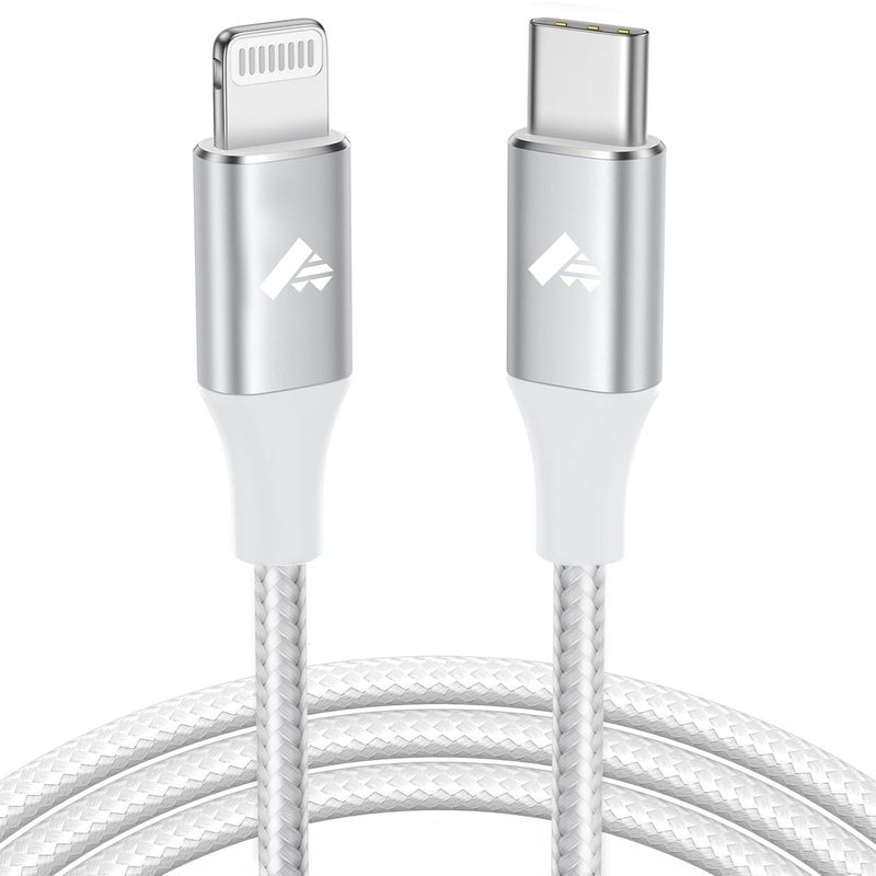 Aioneus USB C to Lightning Cable 2M, iPhone Charger Cable MFi Certified USB C iPhone Cord Type C Fast Charging Compatible with iPhone 14 13 12 11 8 7 Pro Max Mini X XS XR Plus, iPad - Image 1