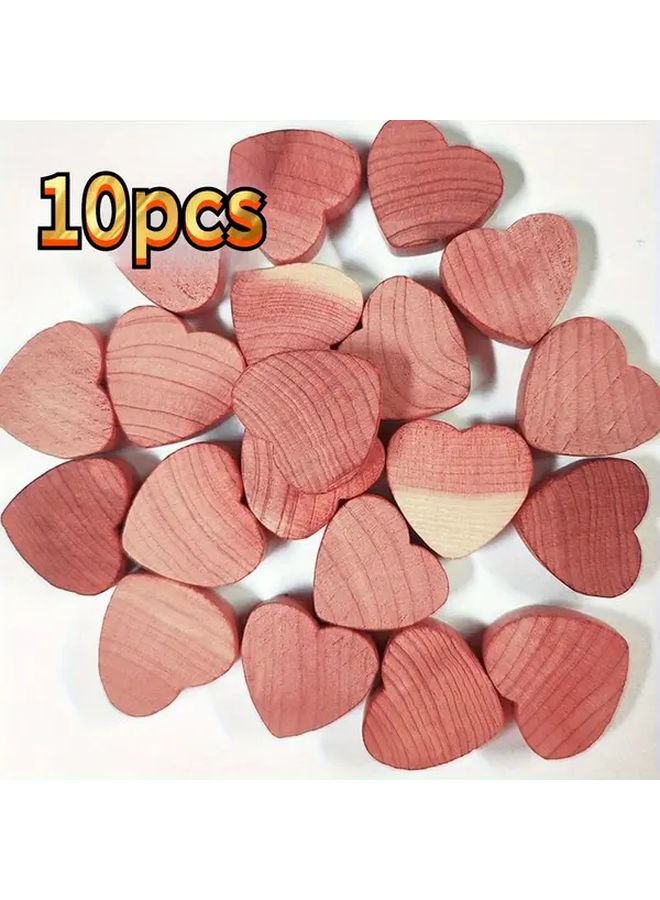 10 كرات خشب الأرز الطبيعية وردية مضادة للبقع معطرة منظِّم تخزين - Image 2