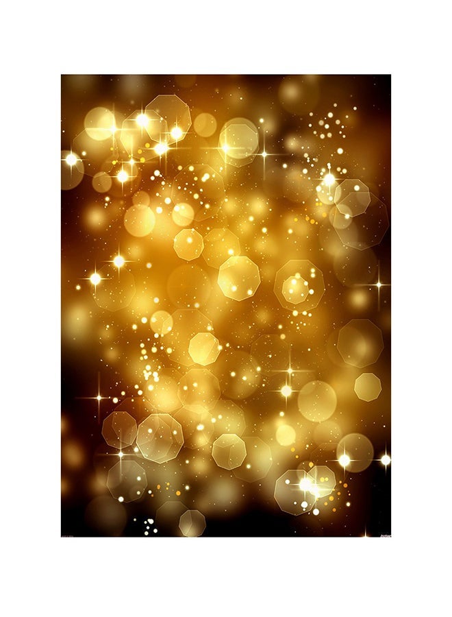 NIBEMINENT Glitter Light Bokeh Spot Backdrop Photography Background Yellow/Brown  - Image 1