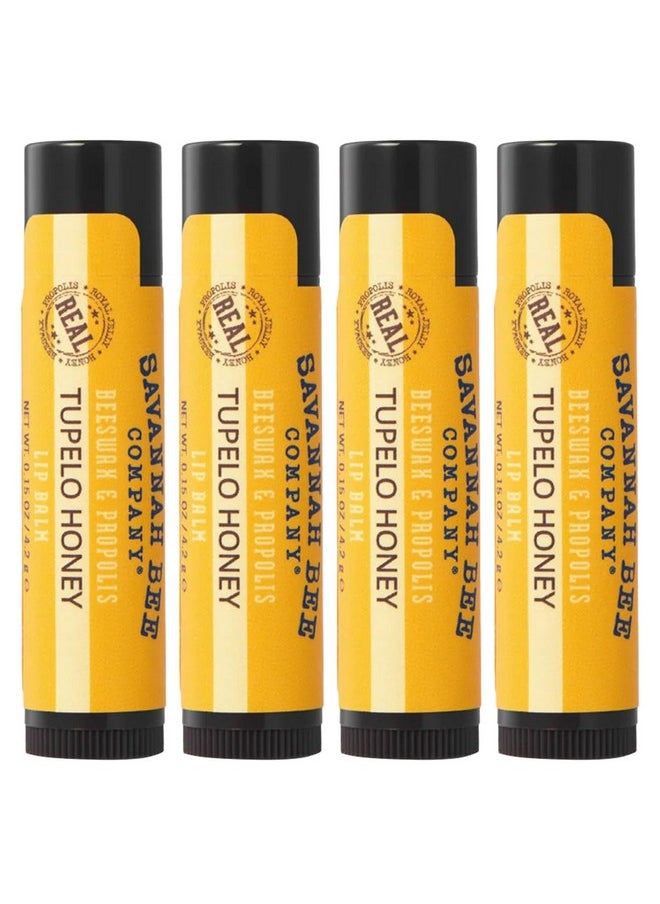 Savannah Bee Company Savannah Bee Company Natural - Tupelo Honey Beeswax Lip Balm, 0.15-Ounce (Pack of 4)  - Image 1