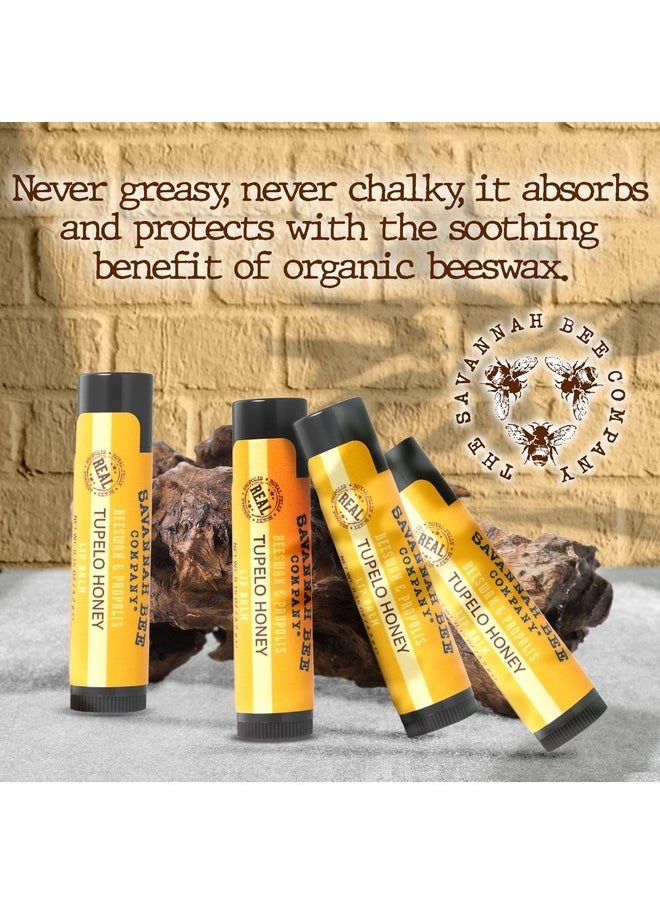 Savannah Bee Company Savannah Bee Company Natural - Tupelo Honey Beeswax Lip Balm, 0.15-Ounce (Pack of 4)  - Image 2