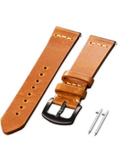 Vagave Genuine Leather Band 20MM 22MM 24MM Fossil Diesel Lacoste Casio Armani Tissot Nacar Classic Watch Band Leather Strap  - Image 1