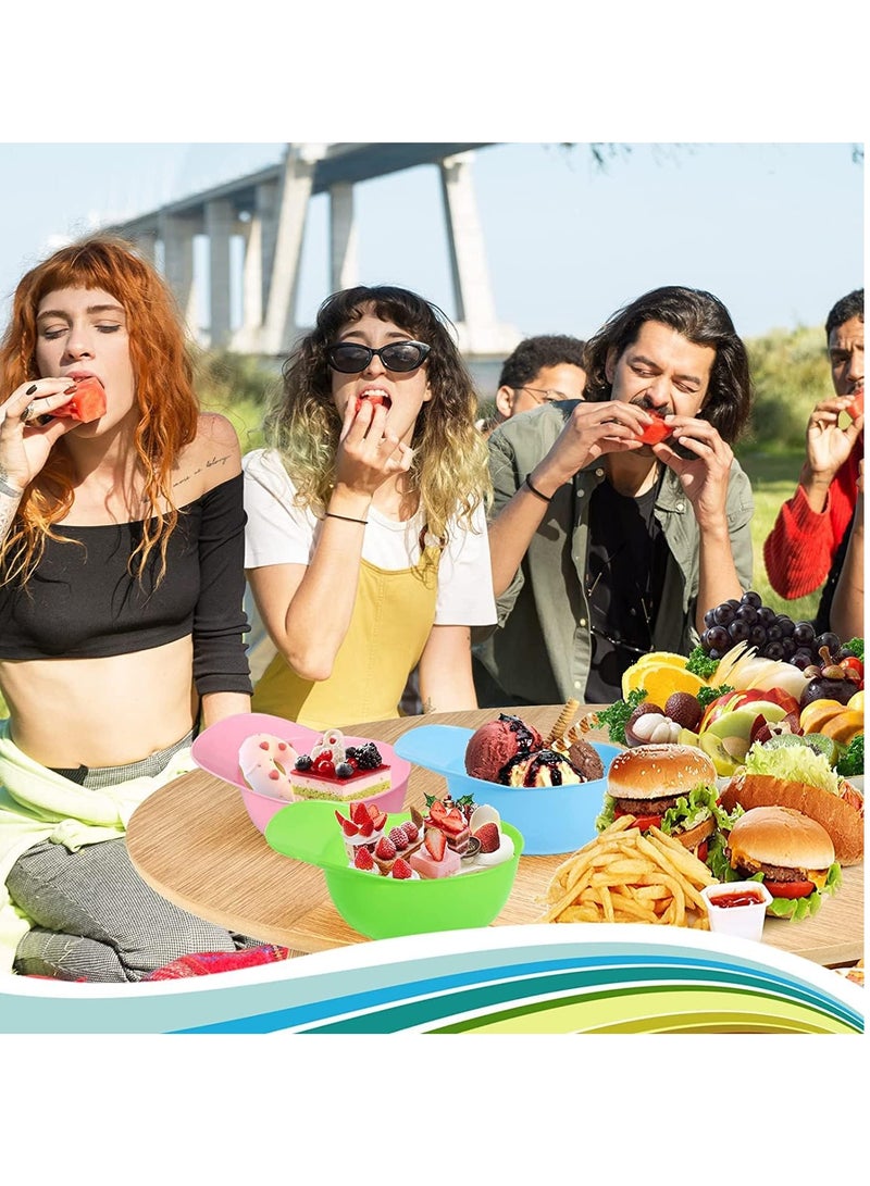 أكواب الحلوى وآيس كريم على شكل خوذة بيسبول لوازم حفلات بيسبول 8 أونصات أكواب صundae الصغيرة أطباق بيسبول قابلة للتخلص ملاعق آيس كريم للحلوى للحفلات أعياد الميلاد 40 قطعة - Image 2