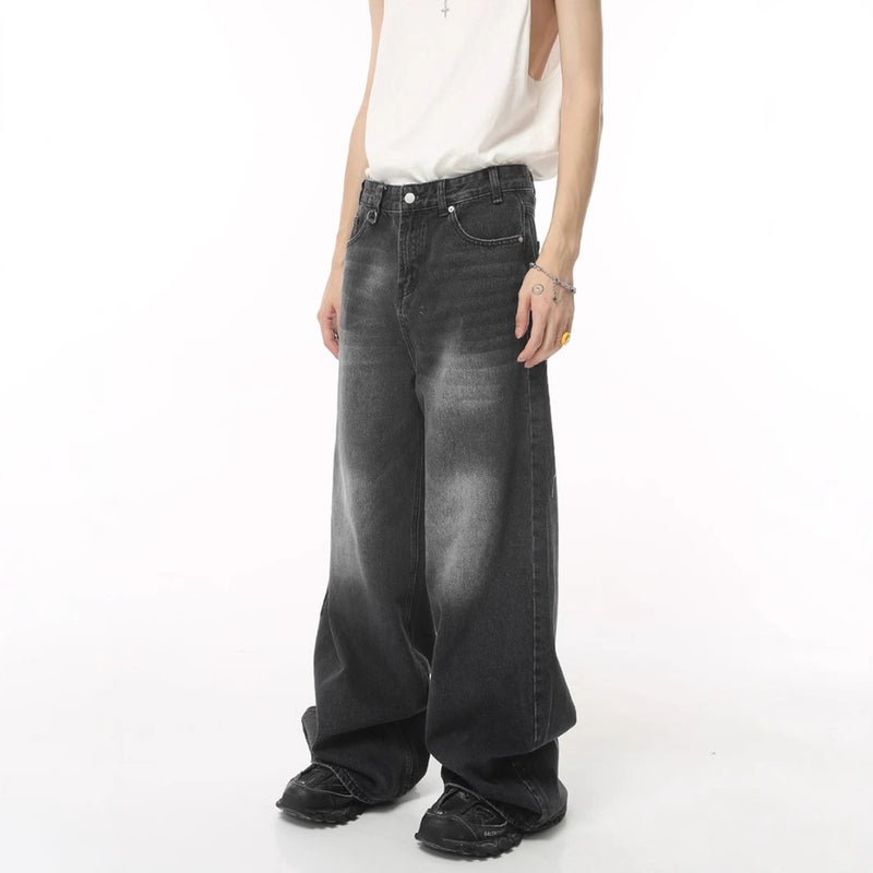 Unisex Classic Denim Jeans Loose Fit Daily Outdoor Wear - Image 3