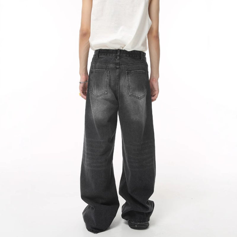 Unisex Classic Denim Jeans Loose Fit Daily Outdoor Wear - Image 4