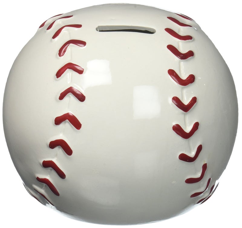 Toy Zany Baseball Shape Piggy Bank for Saving Money and Sports Room Decor - Image 3