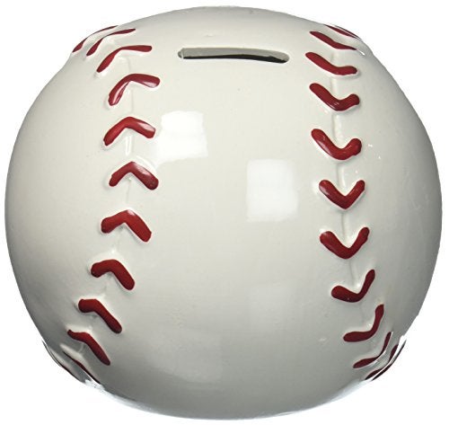 Toy Zany Baseball Shape Piggy Bank for Saving Money and Sports Room Decor - Image 1