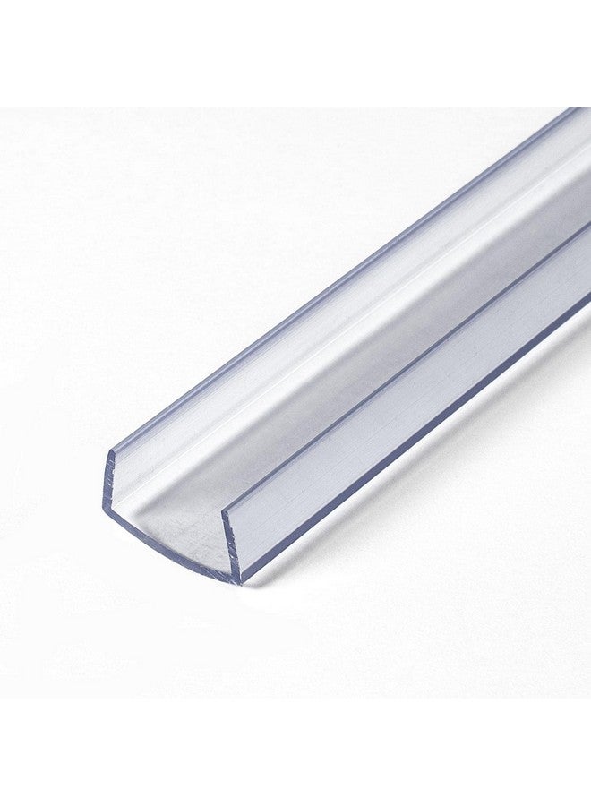 Outwater Industries | 3/4 Inch (.75'') Cabinet Door Protector Edge Guard in Clear | Fits 3/4" Edge | 17 3/4 Inch (Pack of 8) - Image 1
