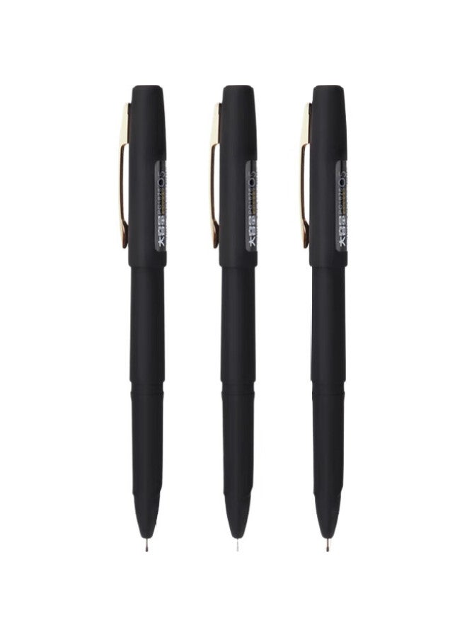 Baoke Pc1828 0.5Mm Large Capacity Gel Pen, Office Writing Pen, Matte Pen Barrel, Quality Signature Pen, Black, 12 Pens/Box - Image 3