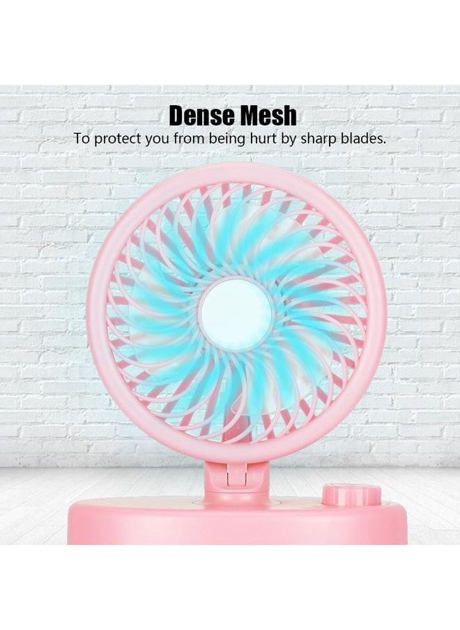 Thoraya Strong Wind Oscillating Fan Indicator Light Stepless Wind Adjustment Rotary Fan Cooling - Pink  - Image 4