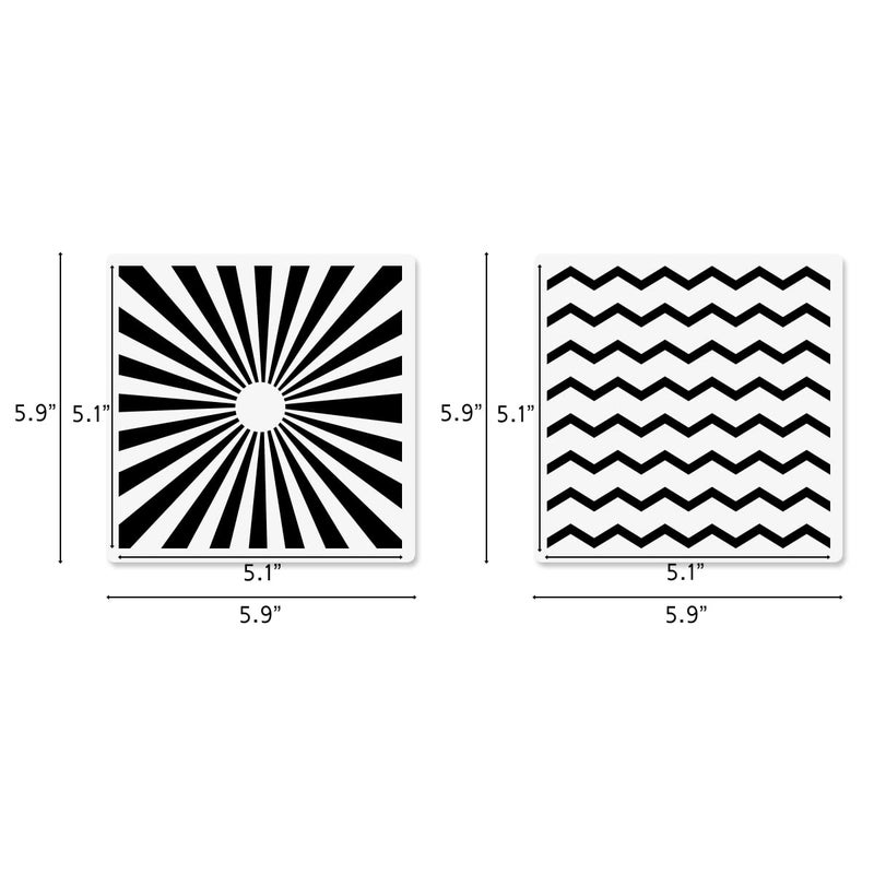 CODOHI Cookie Stencils For Royal Icing Cookies Sugar Cookie  16 Pcs 6X6In Reusable Plastic Biscuit Cake Stencils With Checkered Star Heart Dog Paw Shapes For Airbrush Baking Craft Drawing Diy Art Decor - Image 2