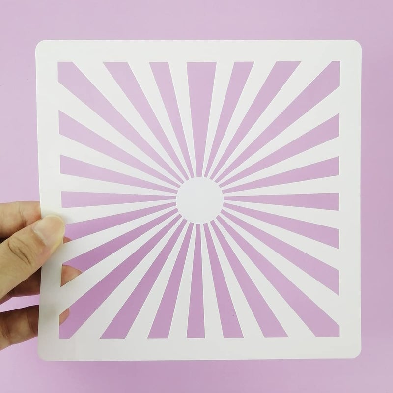 CODOHI Cookie Stencils For Royal Icing Cookies Sugar Cookie  16 Pcs 6X6In Reusable Plastic Biscuit Cake Stencils With Checkered Star Heart Dog Paw Shapes For Airbrush Baking Craft Drawing Diy Art Decor - Image 4