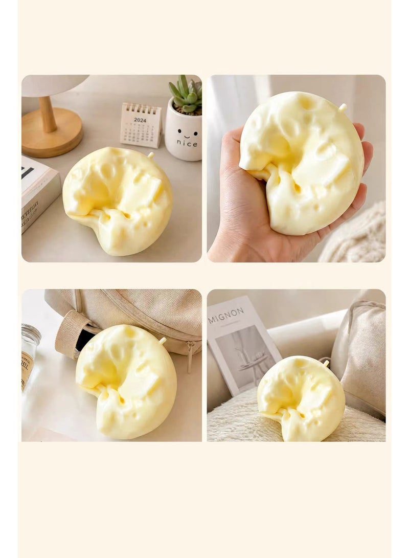 YUANBAO KING Vaseline Cheese Squishy, Big Cheese Squishy, Yellow Rebounding Cheesess, Soft Novelty Toy, Relief Sensory Toys for Adults (7cm*1pcs) - Image 4