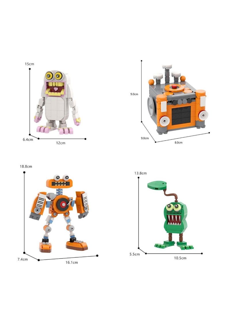 860 Pcs My Singing Monster Game Toys Building Block Set Gift For My Singing Monster Game Fans Girls And Boys - Image 1