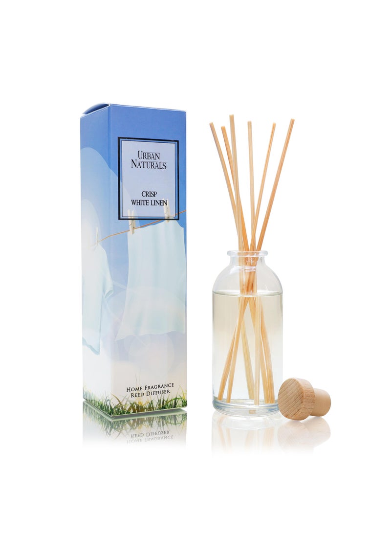 Urban Naturals Urban Naturals Crisp White Linen Reed Diffuser Gift Set  with Citrus Ozone YlangYlang Lilies  Sandalwood Scent Notes for a Fresh Clean Cotton Smelling Home  Made in The USA  Great Deal 