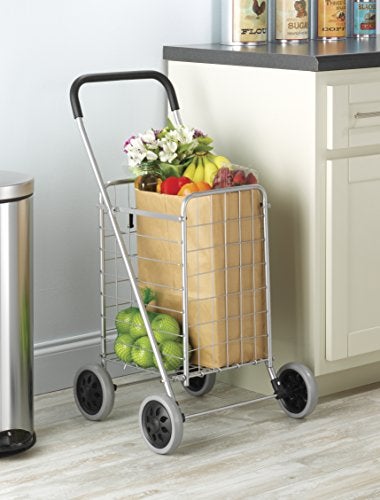 Whitmor Utility Shopping Cart - Durable Folding Design for Easy Storage, Model Number: 6250-4997-2-SIOC - Image 2