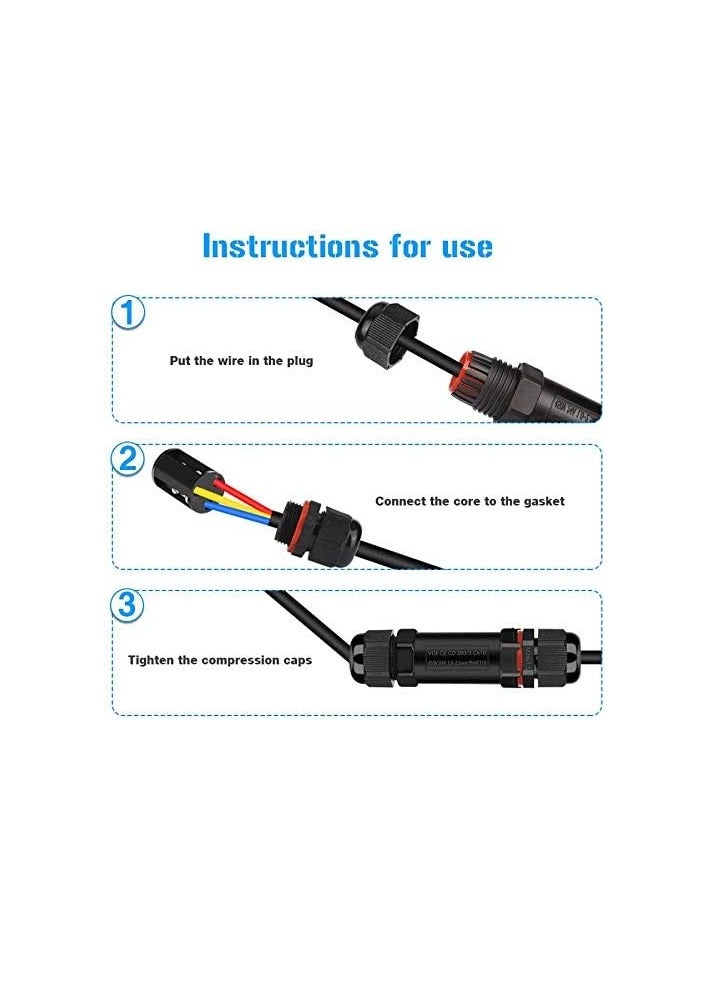 ABBASALI Cable Connector Waterproof IP68, Cable Connector Junction Box Connection Sleeve Underground Cable Connection - Image 2