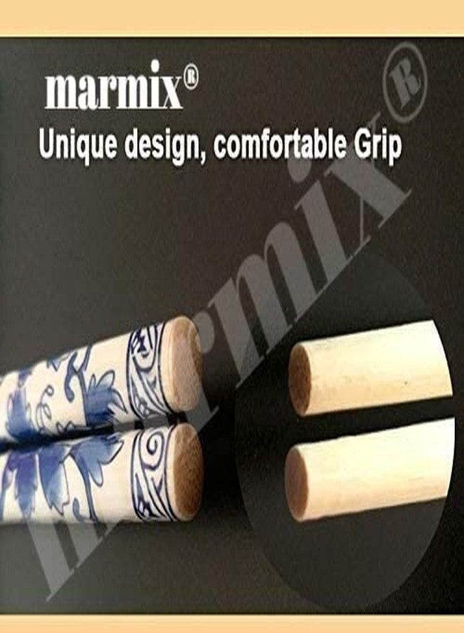 MARMIX Chopsticks Reusable Chinese Natural Bamboo Chopsticks 9.5"/24cm Long Lightweight Wood Chopstick Set for Restaurant Eating Cooking -2 Pairs Gift Sets Dishwasher Safe Japaness Style - Image 4