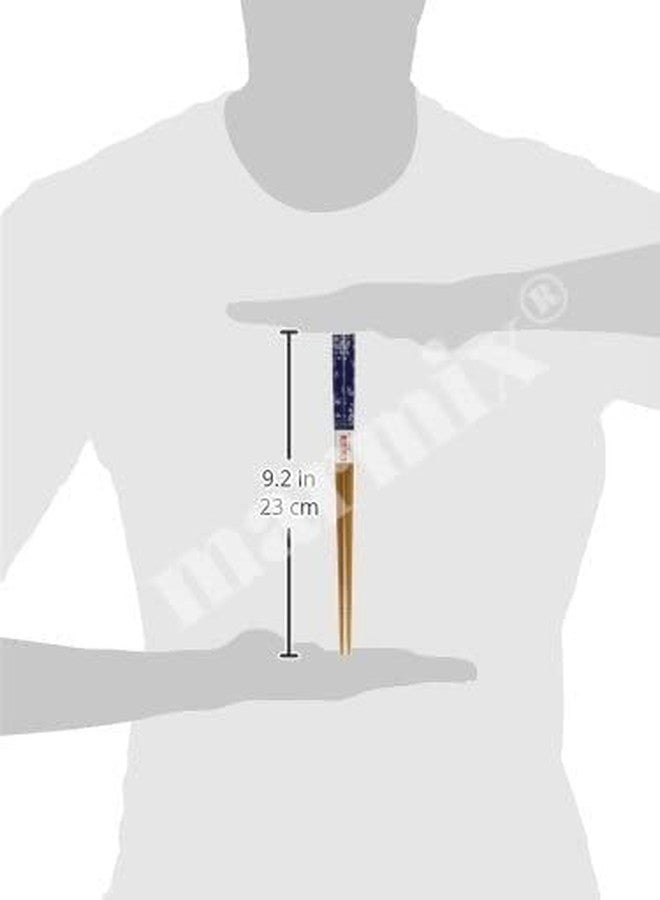 MARMIX Chopsticks Reusable Chinese Natural Bamboo Chopsticks 9.5"/24cm Long Lightweight Wood Chopstick Set for Restaurant Eating Cooking -2 Pairs Gift Sets Dishwasher Safe Japaness Style - Image 2