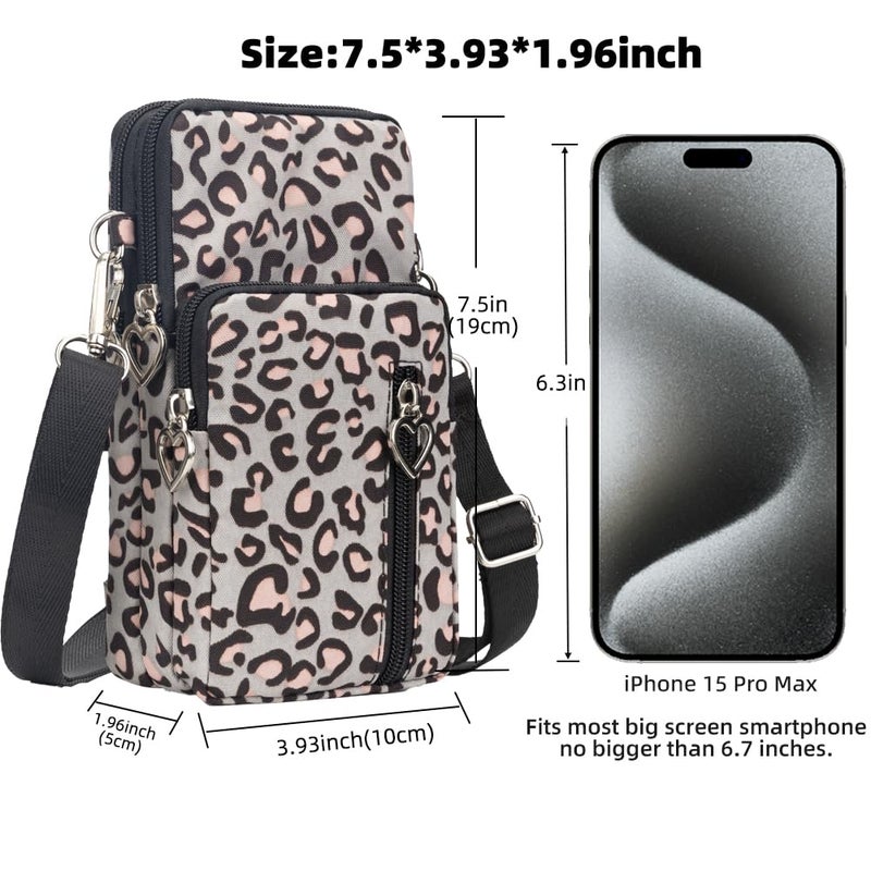 JANKS Small Crossbody Bags for Women Mini Cell Phone Purses with Crossbody Strap Phone Wallet Shoulder Bag Nylon Arm Bag - Image 4