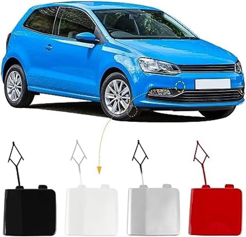 QASULER Tow Hook Eye Cover for VW Polo 2014-2017 - Image 2