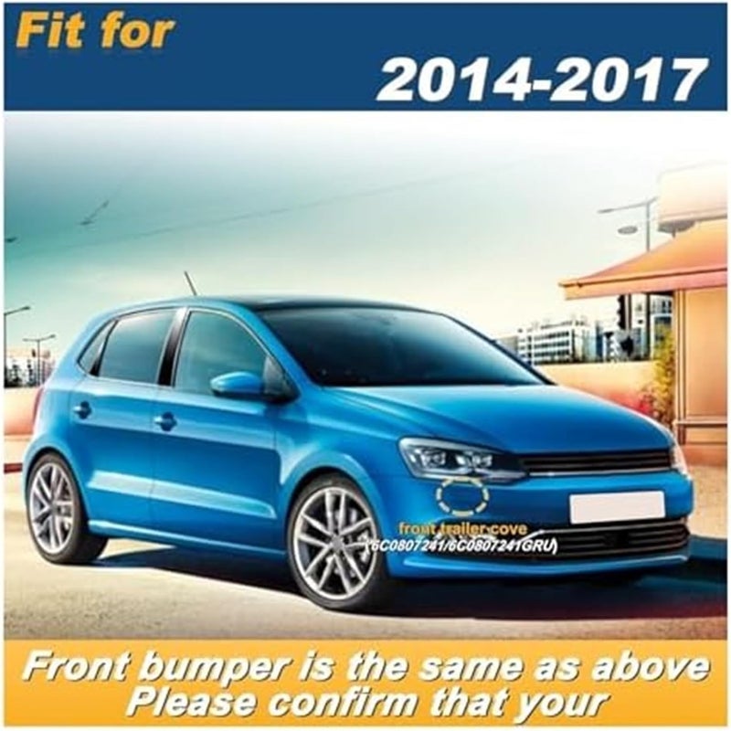 QASULER Tow Hook Eye Cover for VW Polo 2014-2017 - Image 5