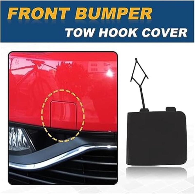 QASULER Tow Hook Eye Cover for VW Polo 2014-2017 - Image 3