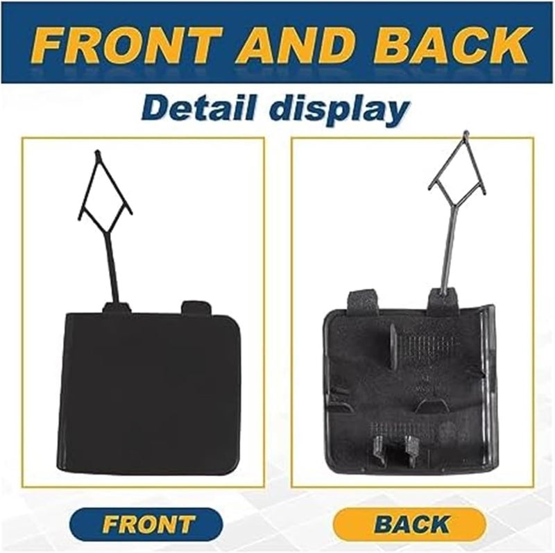 QASULER Tow Hook Eye Cover for VW Polo 2014-2017 - Image 4