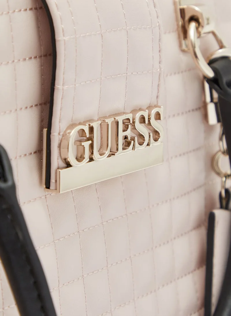GUESS Matrix Top Zip Satchel