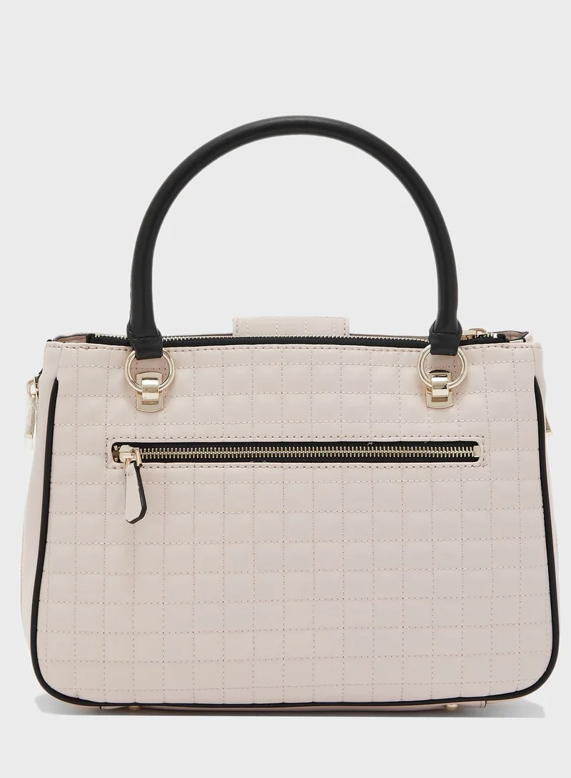 GUESS Matrix Top Zip Satchel